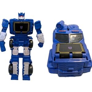 Blue Transforming Robot Toy
